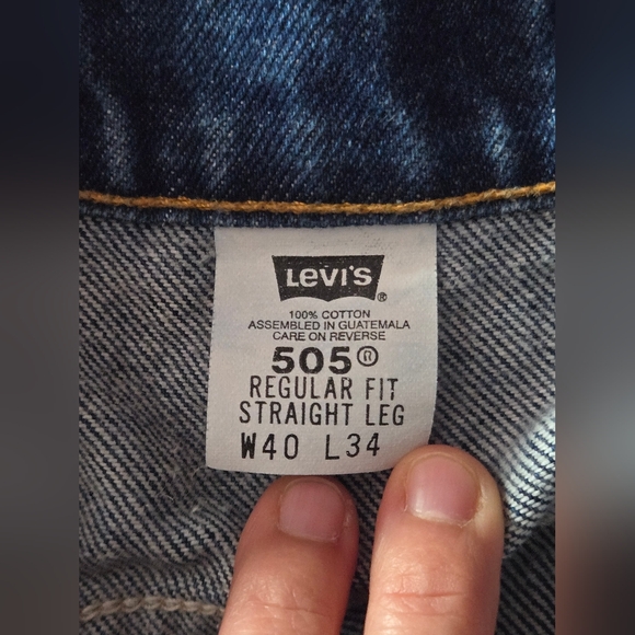 Levi’s Orange Tab Vintage 505 Men’s 40/ 34 - Picture 9 of 13